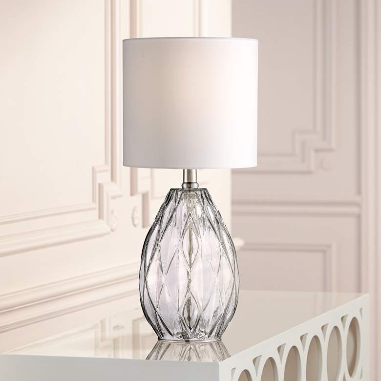 Image 1 Rita Clear Glass 17 1/2 inch High Accent Table Lamp