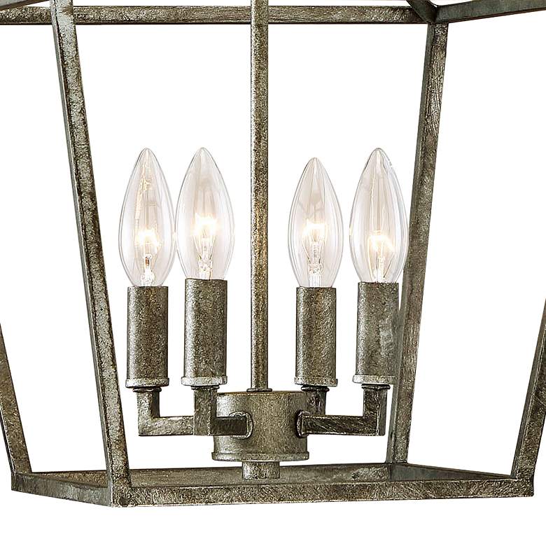 Image 2 Ritner 12" Wide Antique Silver 4-Light Mini Pendant more views