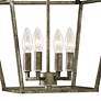 2_Ritner 12" Wide Antique Silver 4-Light Mini Pendant more views