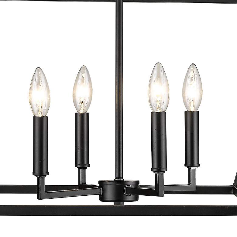 Image 2 Ritner 23" Wide Matte Black 4-Light Pendant more views