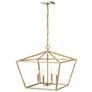 2_Ritner 23" Wide Modern Gold 4-Light Pendant