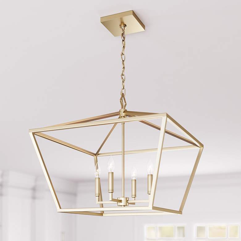 Image 1 Ritner 23" Wide Modern Gold 4-Light Pendant