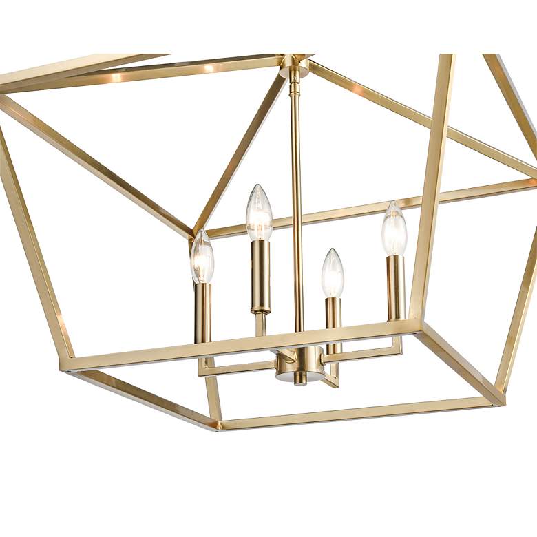 Image 4 Ritner 23" Wide Modern Gold 4-Light Pendant more views