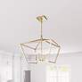 6_Ritner 23" Wide Modern Gold 4-Light Pendant more views