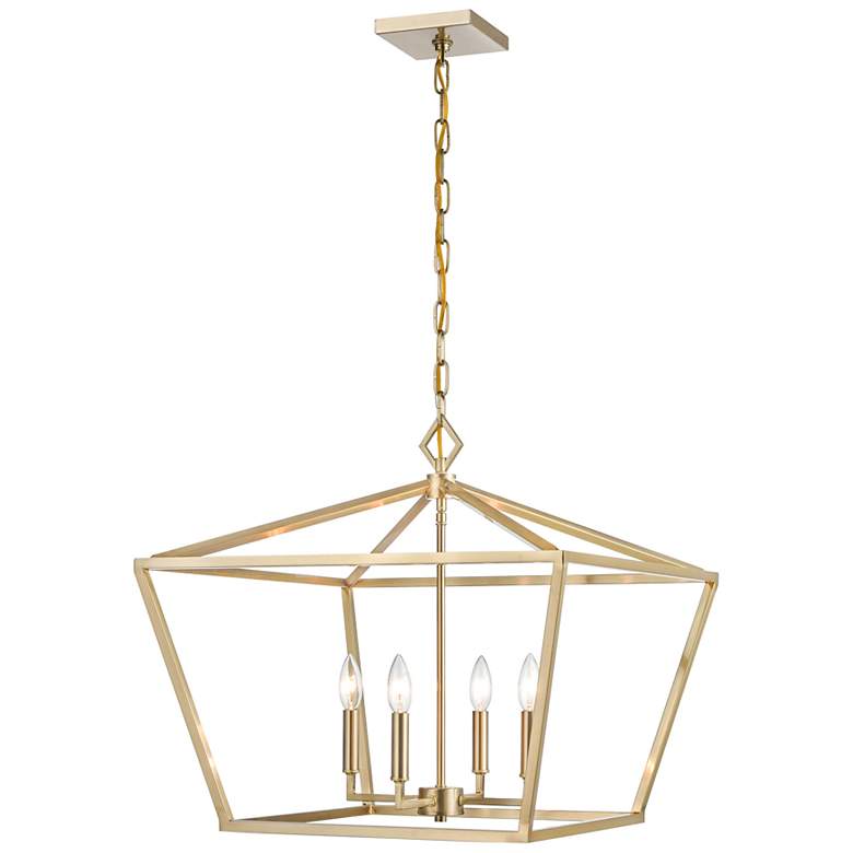 Image 7 Ritner 23" Wide Modern Gold 4-Light Pendant more views