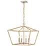 7_Ritner 23" Wide Modern Gold 4-Light Pendant more views
