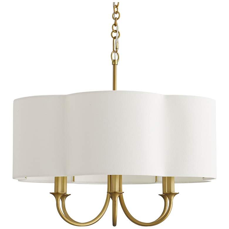 Image 1 Rittenhouse 26" Wide Antique Brass 6-Light Chandelier