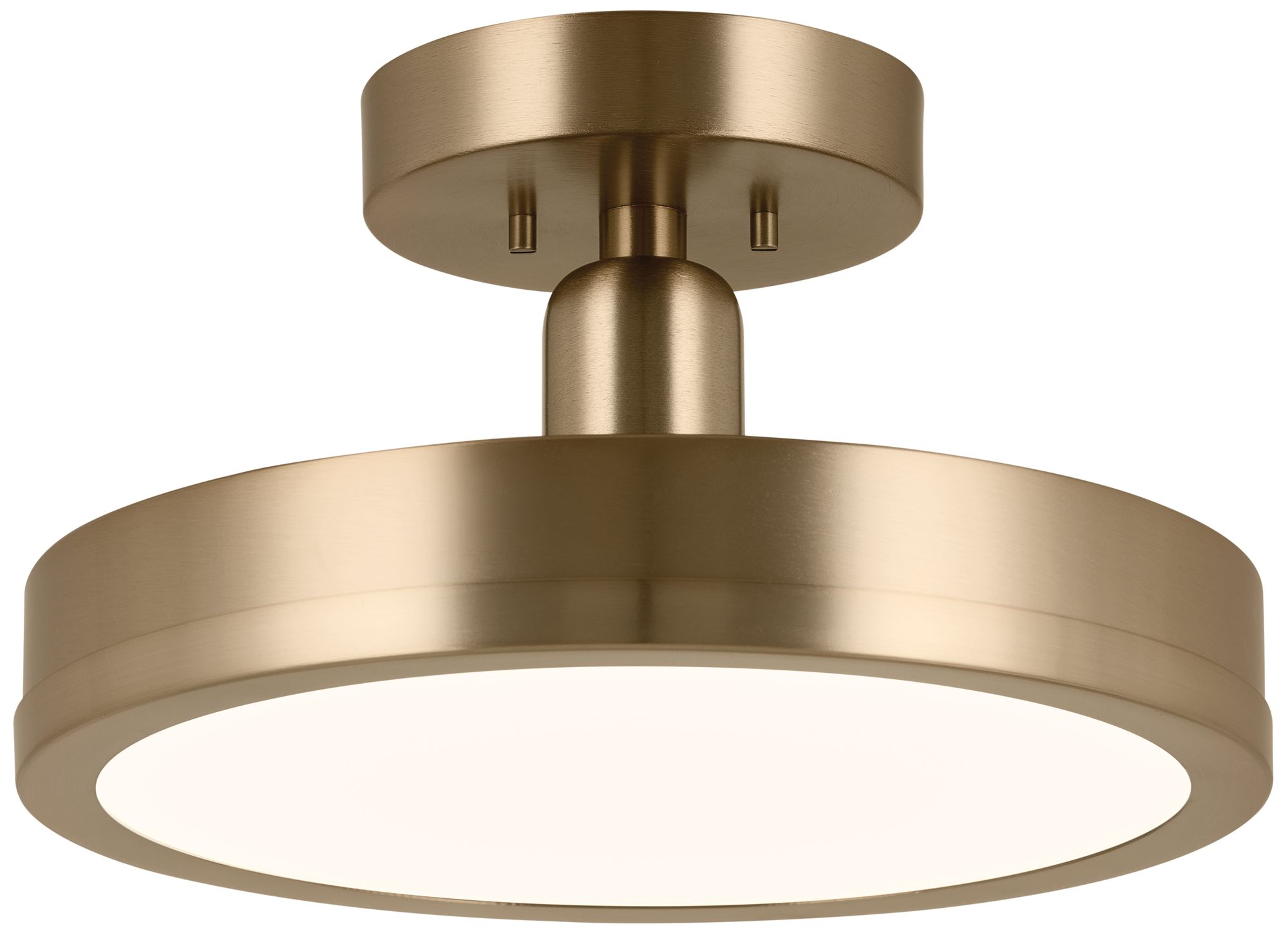 Thumbnail1 of Riu 14.25 Inch 1 Light LED Semi-Flush in Champagne Bronze