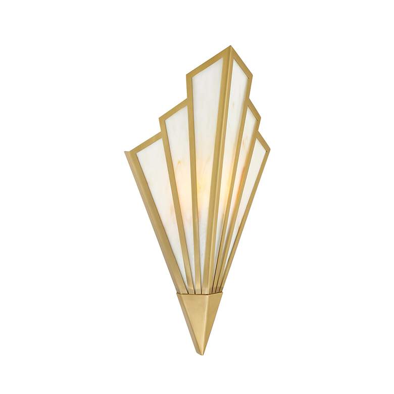Image 3 Rivage 1-Light LED Wall Sconce in Warm Brass more views