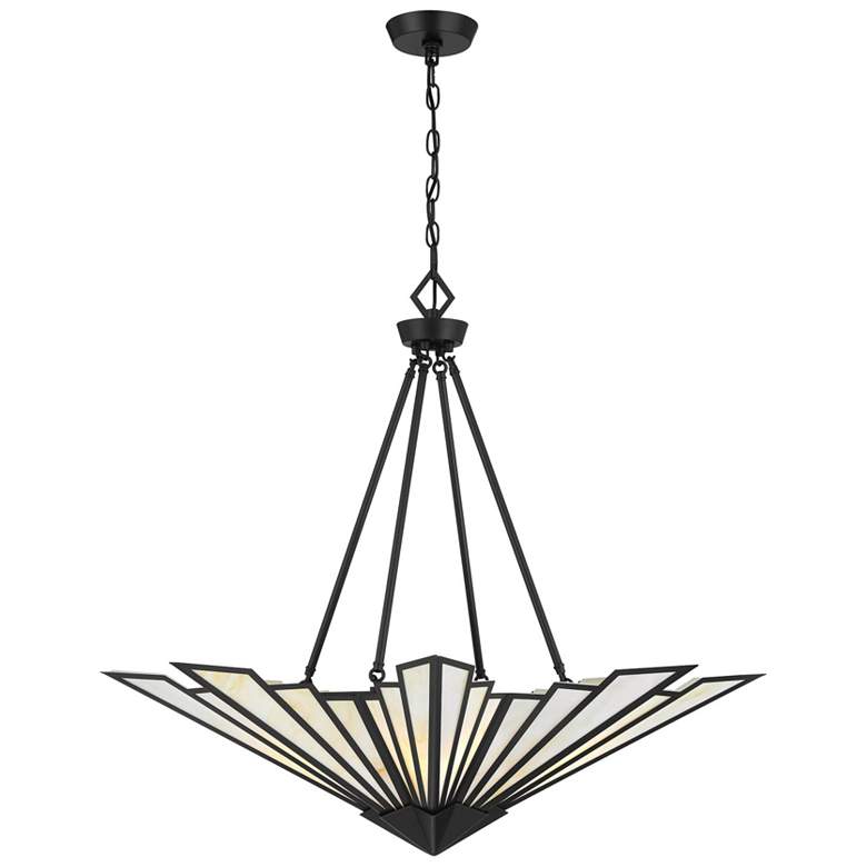 Image 1 Rivage 4-Light Pendant in Matte Black
