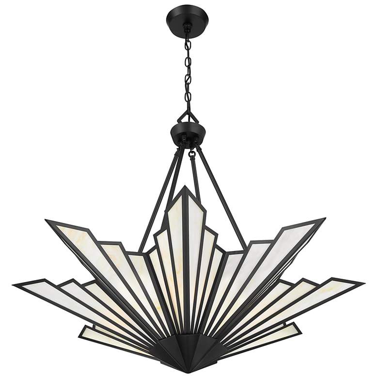 Image 4 Rivage 4-Light Pendant in Matte Black more views