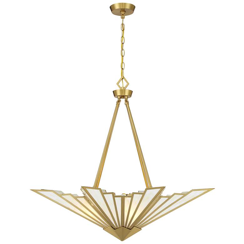 Image 5 Rivage 4-Light Pendant in Warm Brass more views