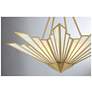 6_Rivage 4-Light Pendant in Warm Brass more views