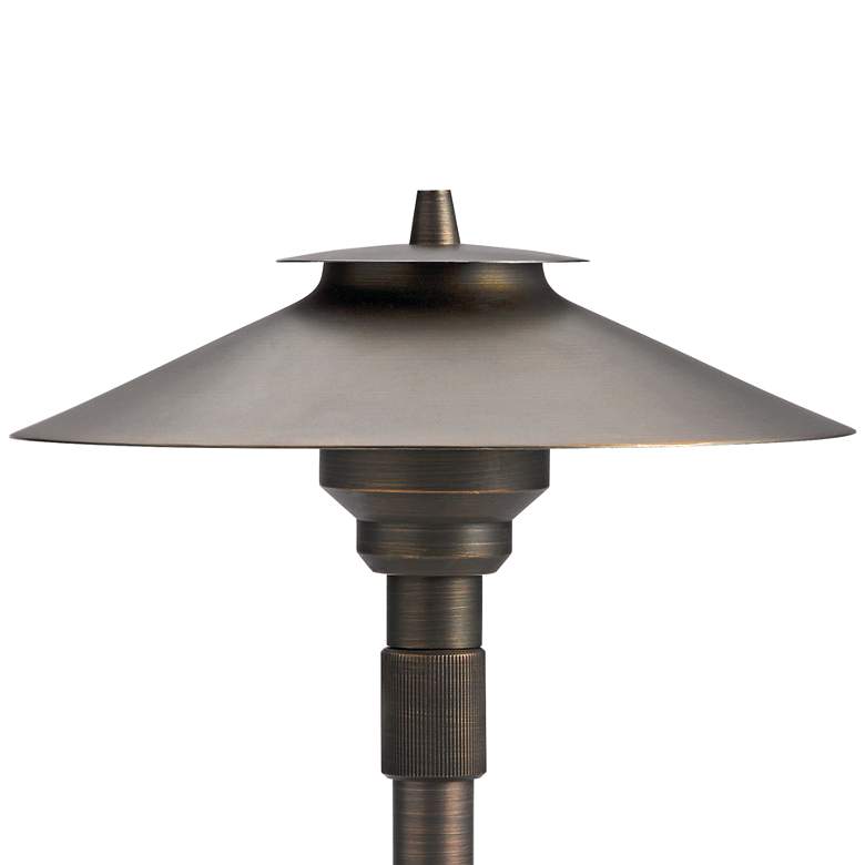 Image 2 Rivas Centennial Brass Large Adjustable Landscape Path Light more views