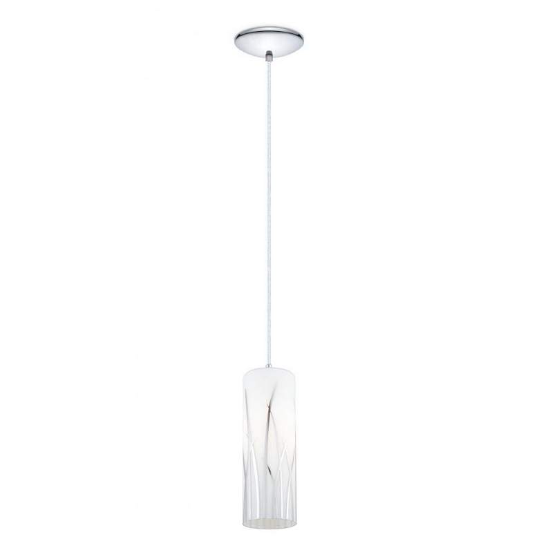 Image 1 Rivato - 1-Light Mini Pendant - Chrome - White and Chrome Décor