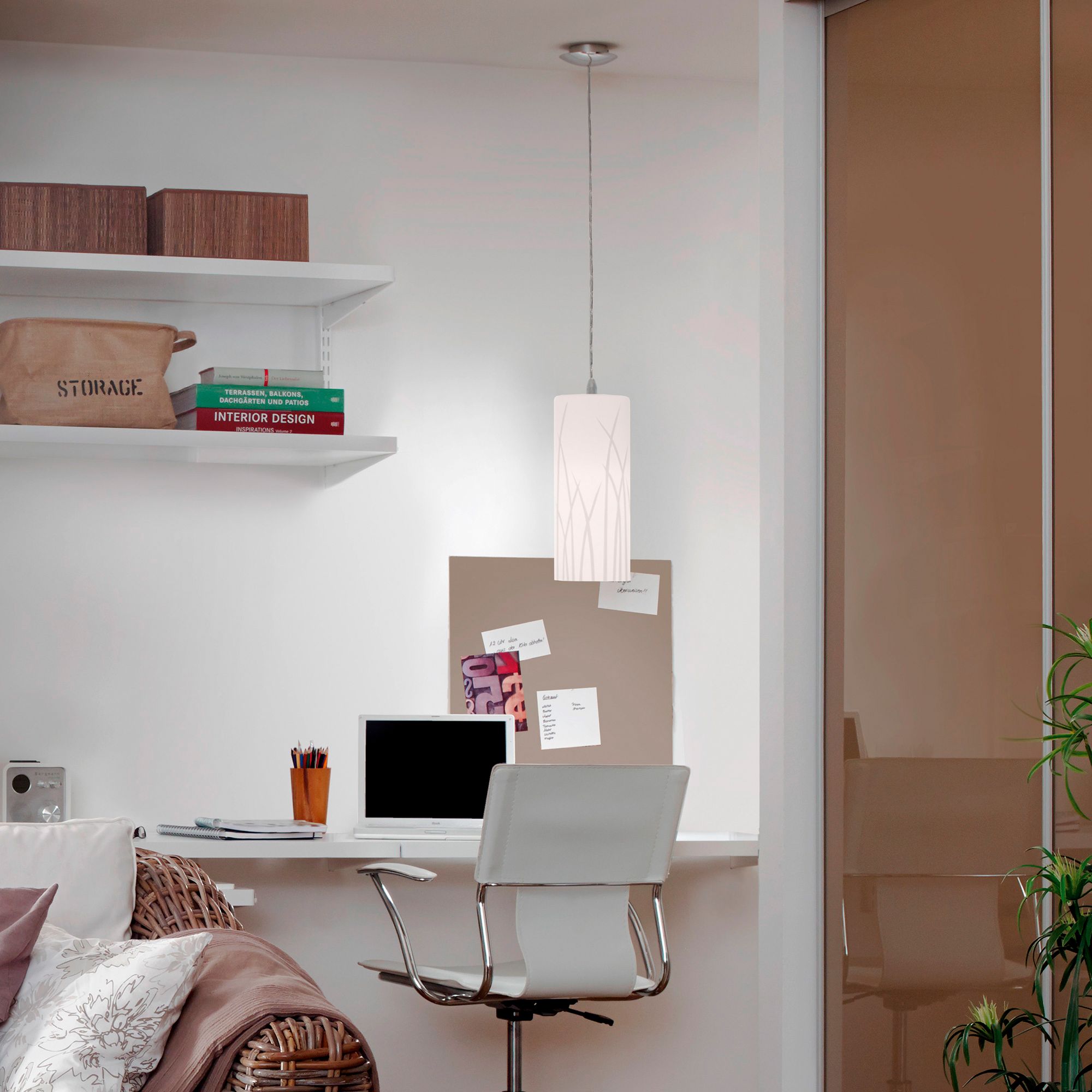 Image 2 Rivato - 1-Light Mini Pendant - Chrome - White and Chrome DÃ©cor more views