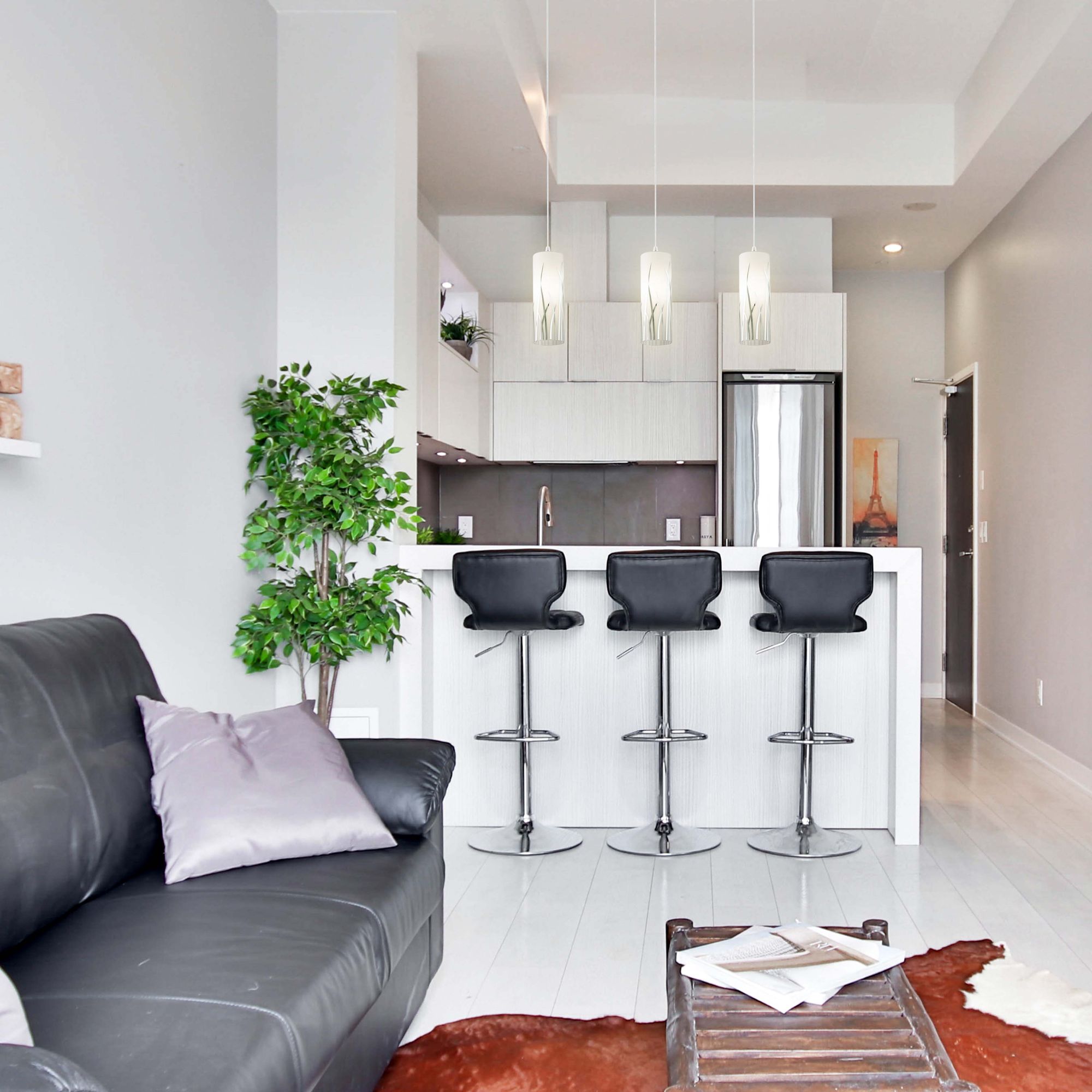 Image 5 Rivato - 1-Light Mini Pendant - Chrome - White and Chrome DÃ©cor more views