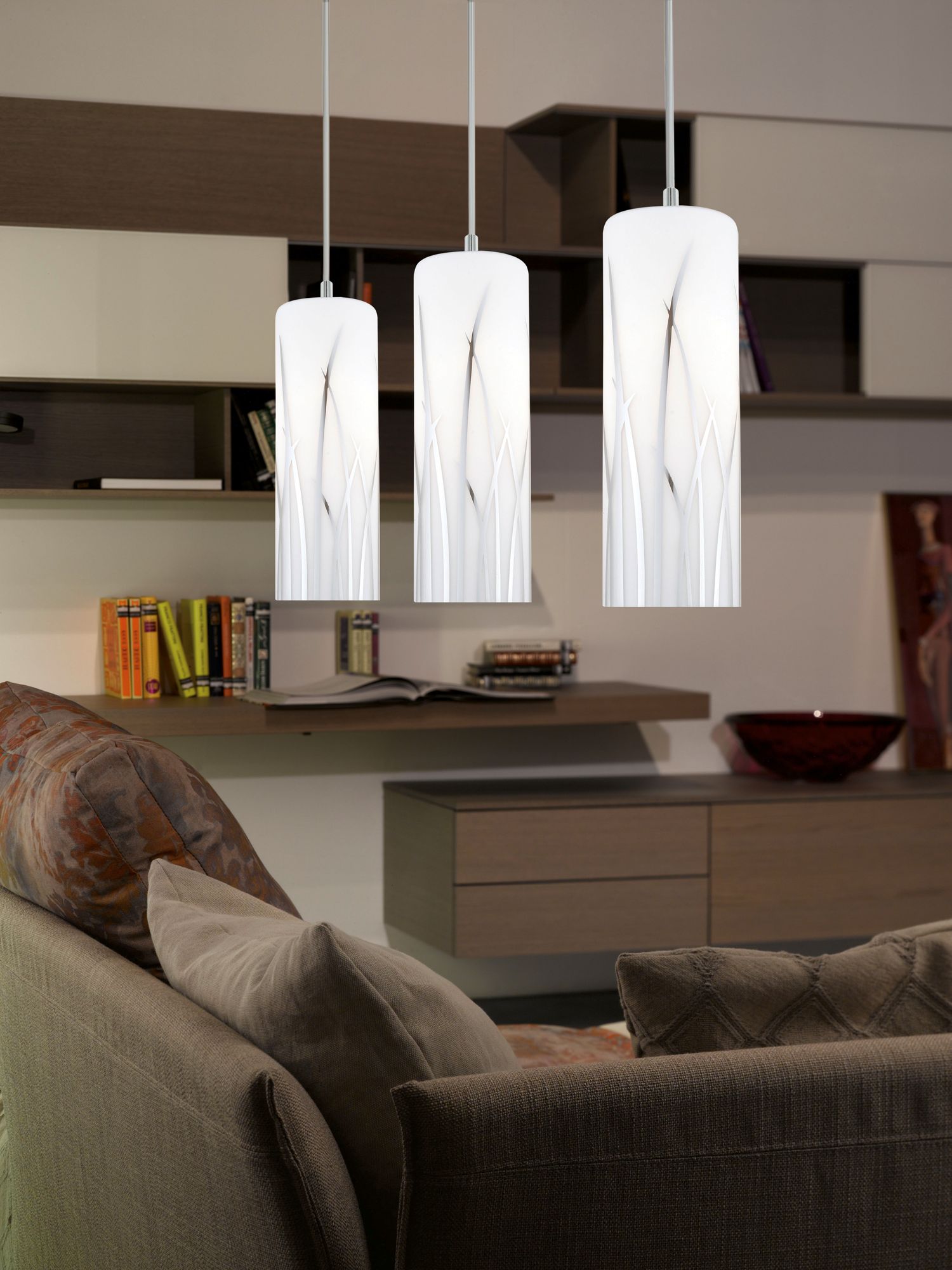 Thumbnail3 of Rivato - 3-Light Multi Light Pendant - Chrome - White and Chrome DÃ©co more views