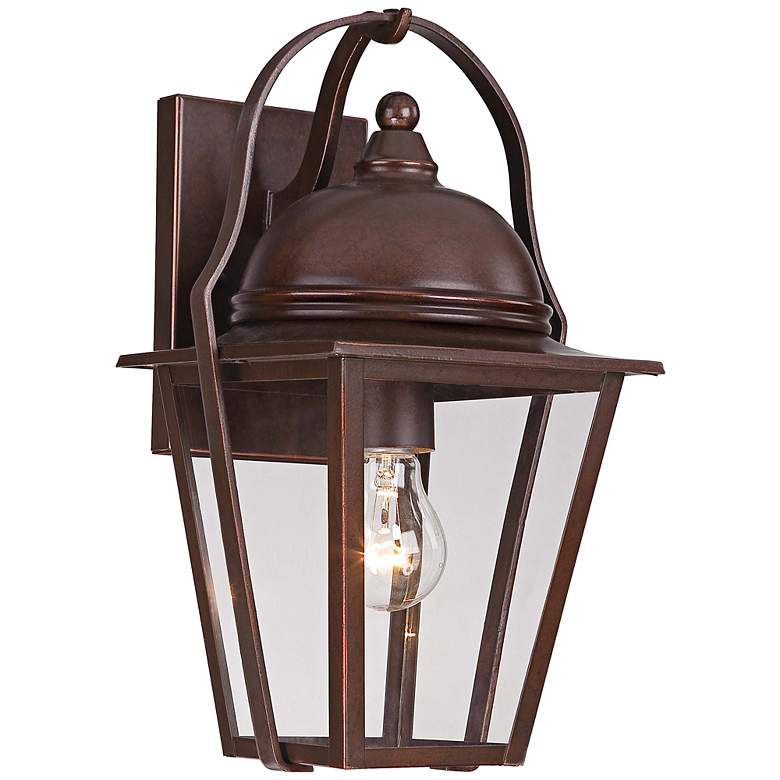 Image 1 Rivendale Court 14 3/4 inch High Bronze Outdoor Wall Light