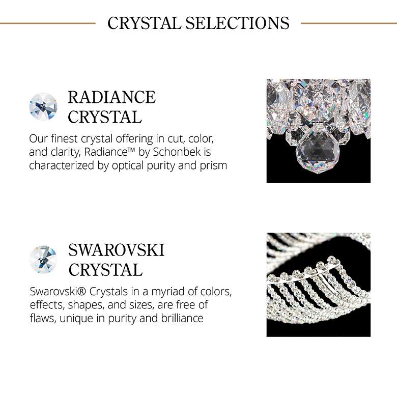 Image 4 Rivendell 10.5"H x 15"W 5-Light Crystal Semi-Flush Mount in Heirl more views