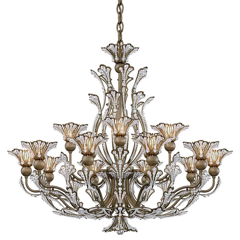 Image 3 Rivendell 27"H x 32"W 16-Light Crystal Chandelier in Etruscan Gol more views