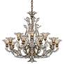 3_Rivendell 27"H x 32"W 16-Light Crystal Chandelier in Etruscan Gol more views