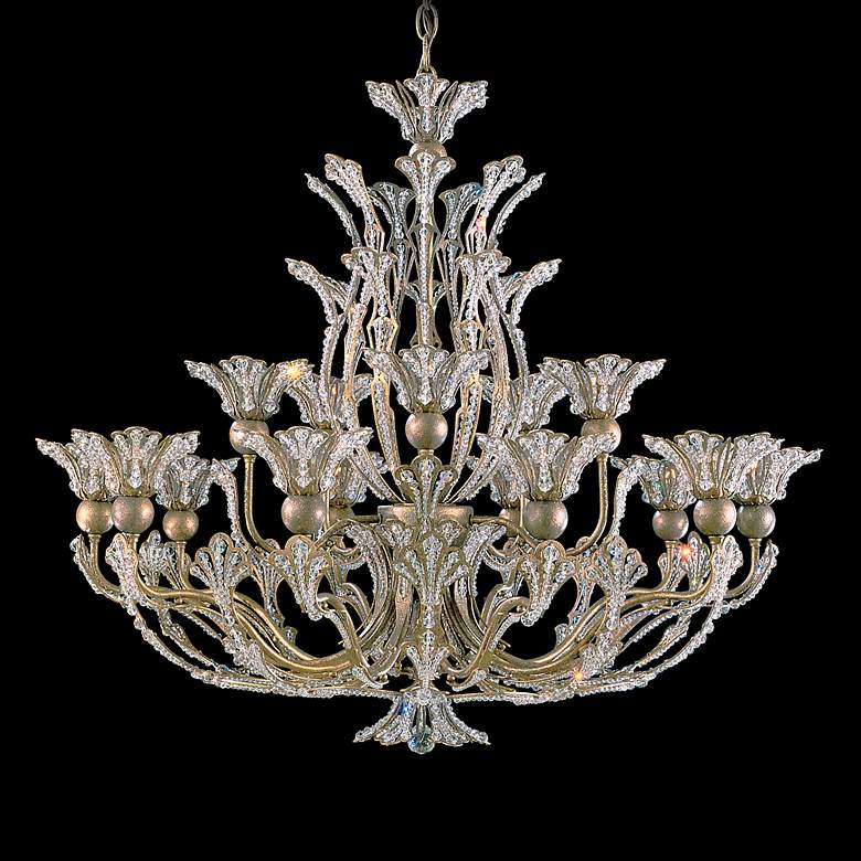 Image 4 Rivendell 27"H x 32"W 16-Light Crystal Chandelier in Etruscan Gol more views