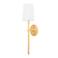 River 20 1/2" High Gold Leaf Wall Sconce