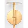 3_River 20 1/2" High Gold Leaf Wall Sconce more views