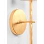 4_River 20 1/2" High Gold Leaf Wall Sconce more views