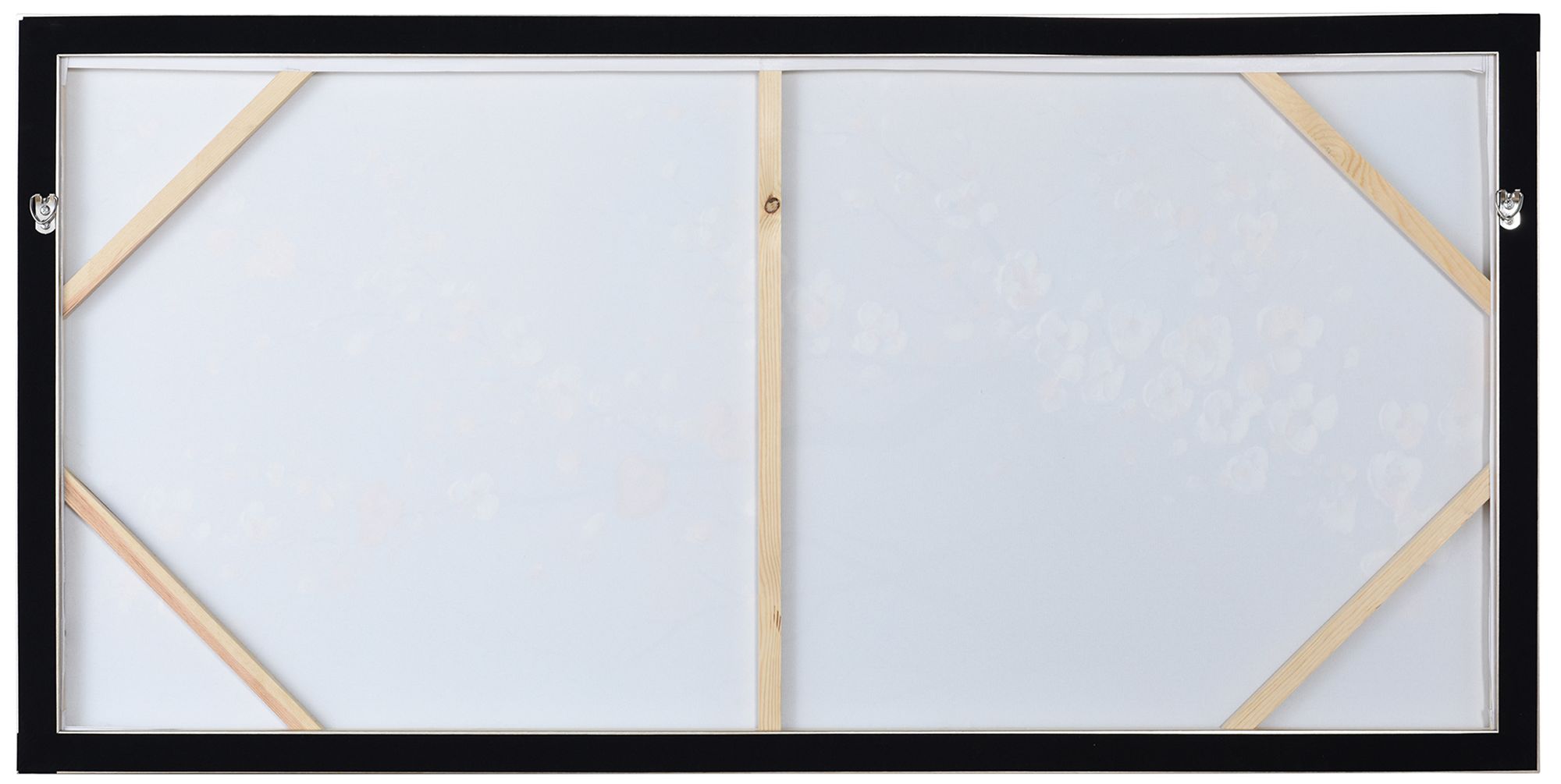 Image 4 River Bloom 47 x 24 Hand-Painted Framed Canvas Wall Art more views