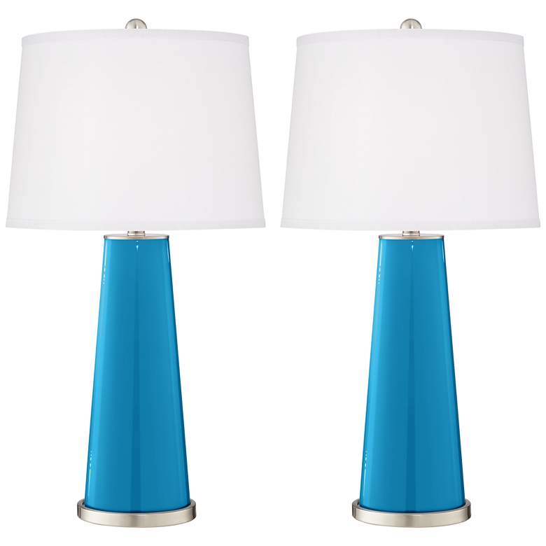 Image 1 River Blue Leo Table Lamp Set of 2