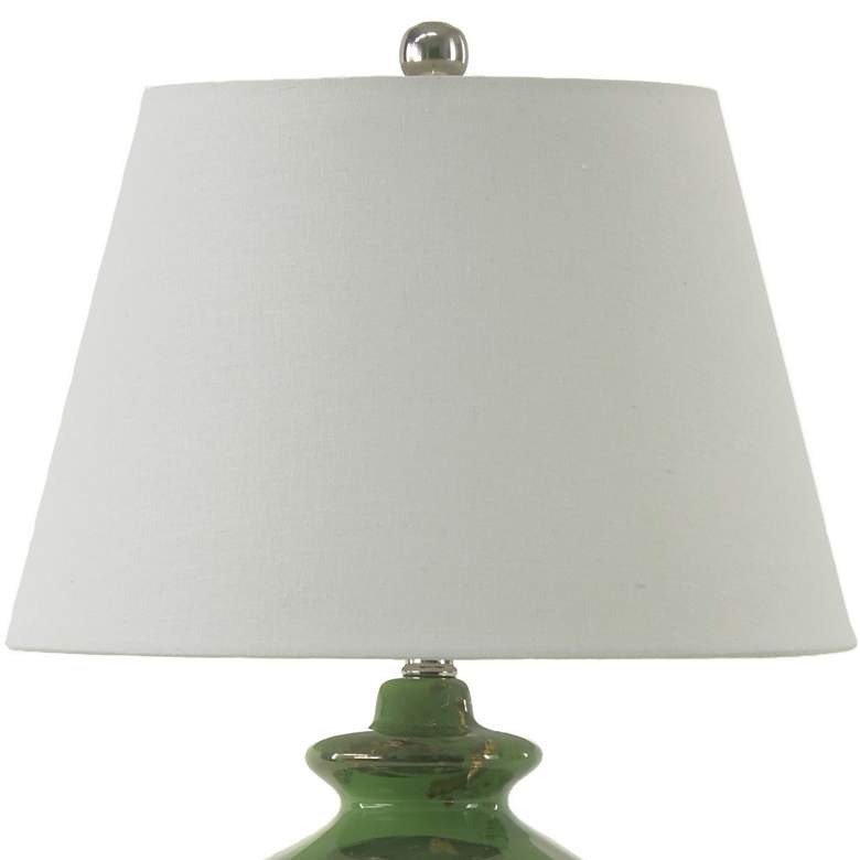 Image 4 River Ceramic Bristol 23" Lamp in Modern Gloss Clover Green w/Gold more views
