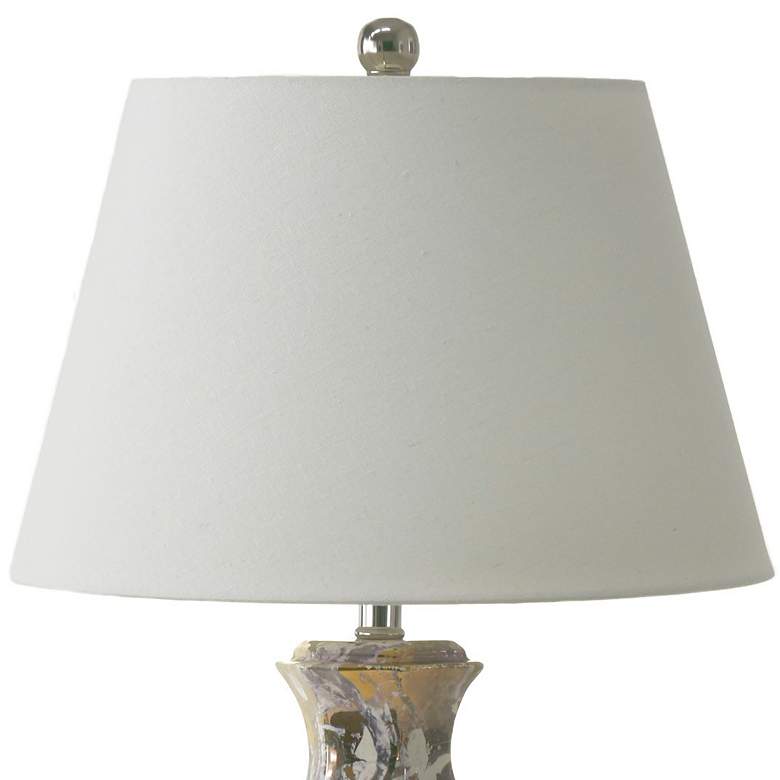 Image 4 River Ceramic Classic 28" Lamp in Modern Gloss White w/Gold more views