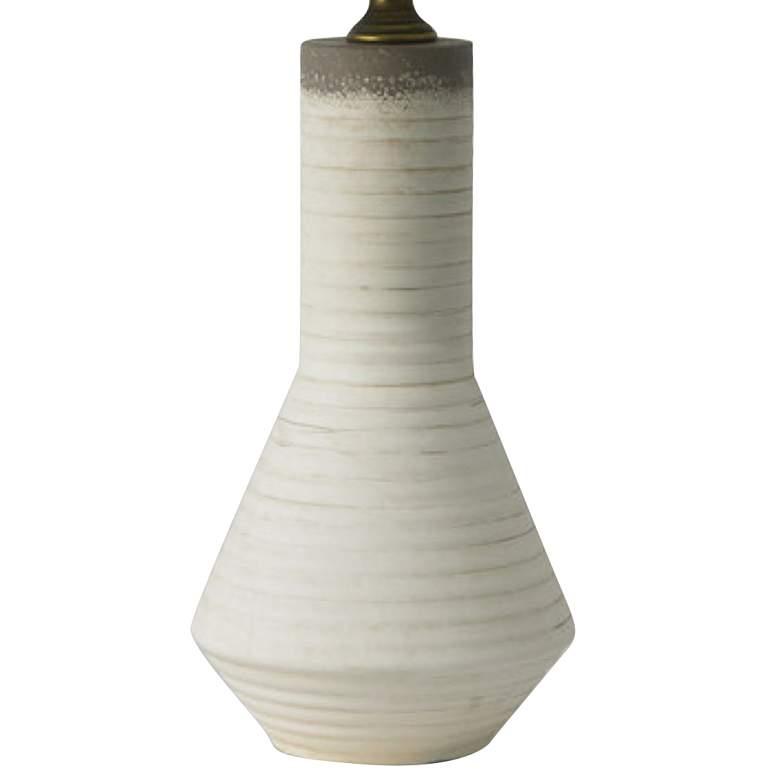 Image 4 River Ceramic Conical 29" High Coconut Finish Ceramic Vase Table Lamp more views