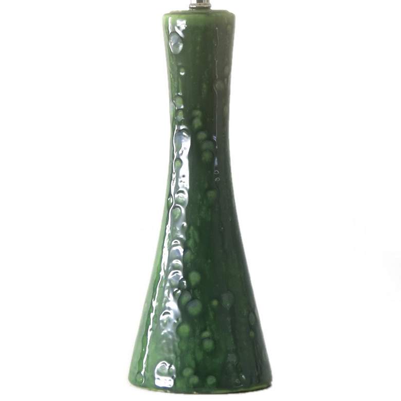 Image 3 River Ceramic Crystal Glaze Stratus 28" Lamp in Modern Gloss Clover Gr more views