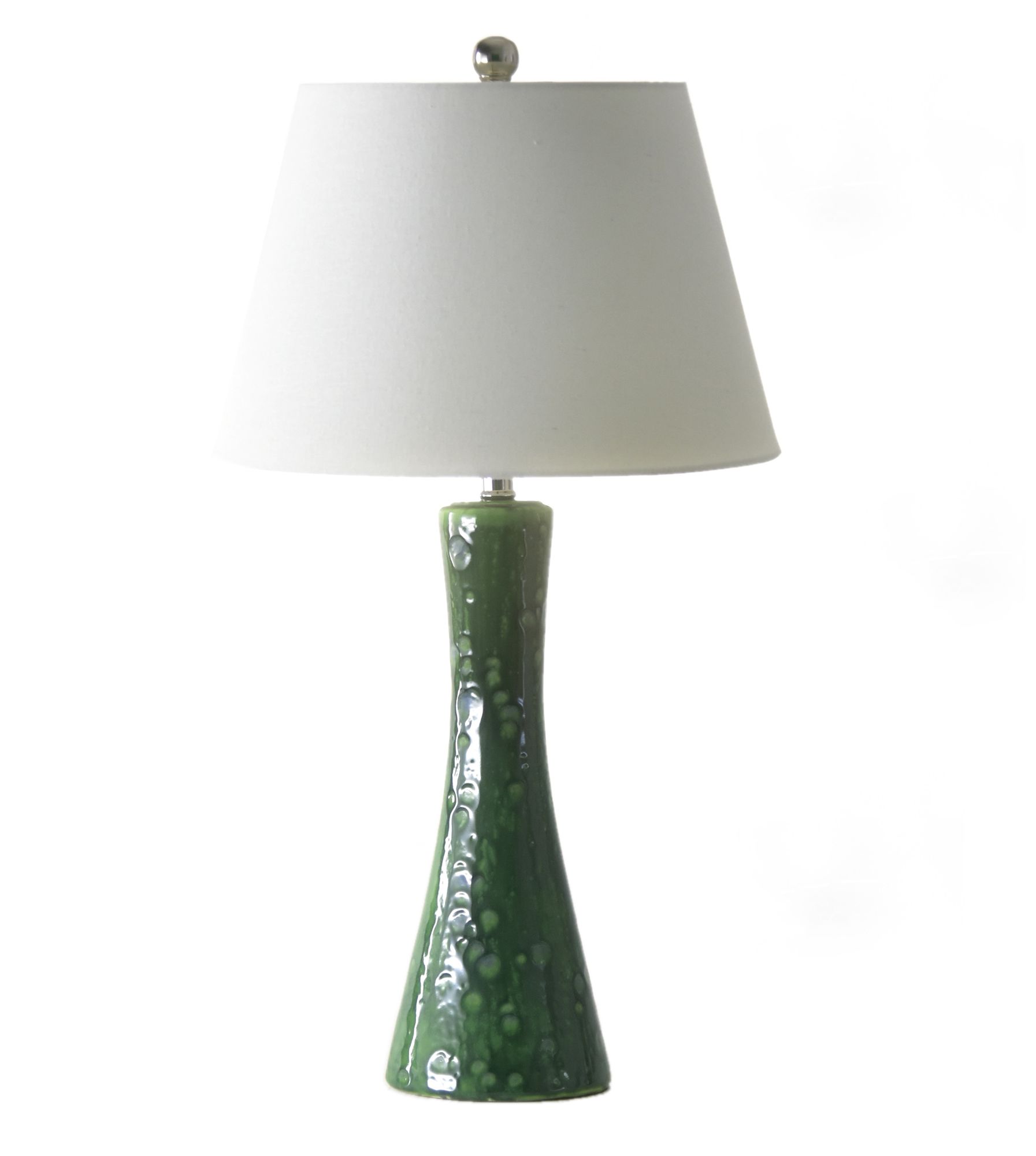 Image 2 River Ceramic Crystal Glaze Stratus 28" Lamp in Modern Gloss Clover