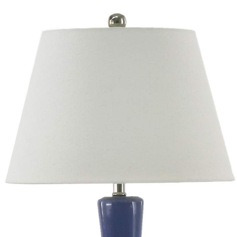 Image 4 River Ceramic Crystal Glaze Stratus 28" Lamp in Modern Gloss Sky Blue more views