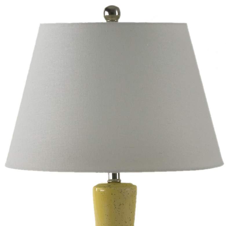 Image 4 River Ceramic Crystal Glaze Stratus 28" Lamp in Modern Gloss Straw more views