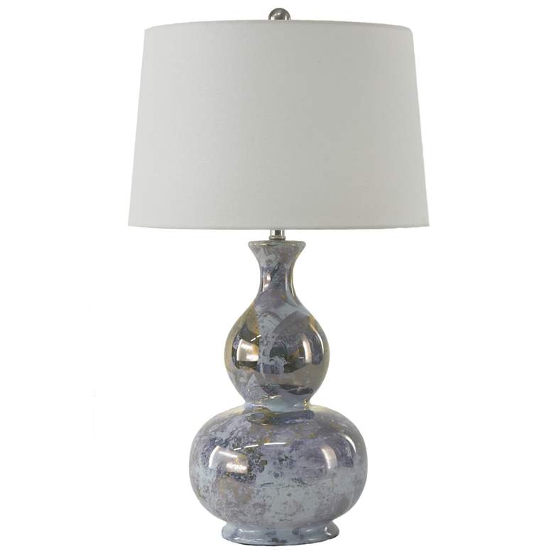 Image 2 River Ceramic Iconic 30.5" Lamp in Modern Gloss Mist w/Gold