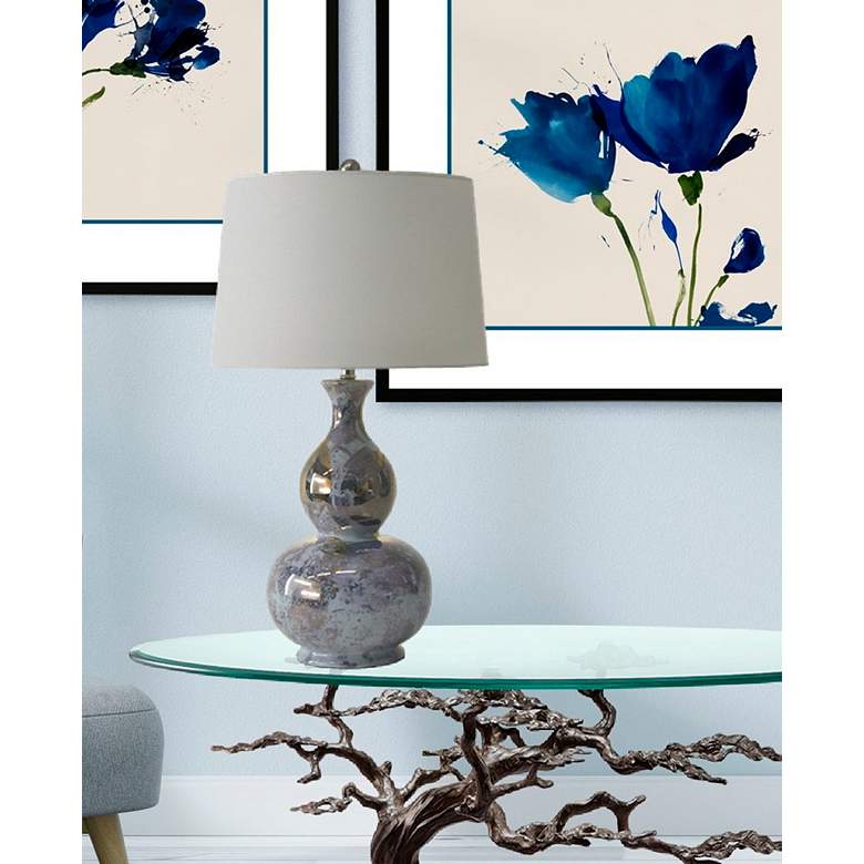 Image 5 River Ceramic Iconic 30.5" Lamp in Modern Gloss Mist w/Gold more views