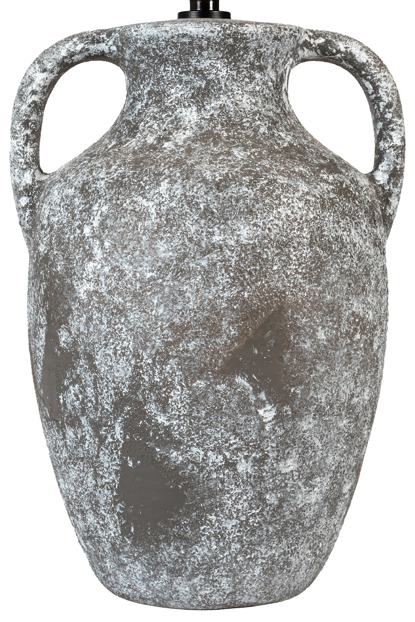 Image 3 River Ceramic Rustic 24" Lamp in Twice Black Texture more views