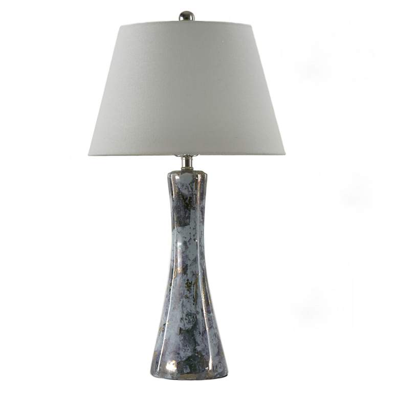 Image 1 River Ceramic Stratus 28" Lamp in Modern Gloss Mist w/Gold