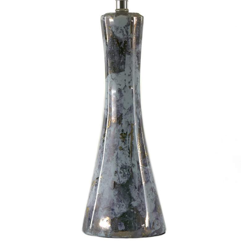 Image 2 River Ceramic Stratus 28" Lamp in Modern Gloss Mist w/Gold more views