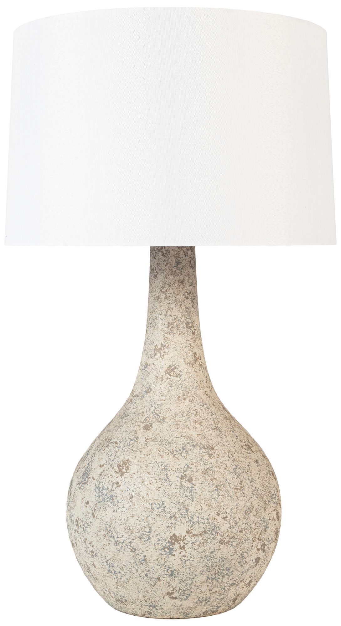Image 2 River Ceramic Vintage 27.5" Lamp in Textured Shade Gray