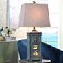 1_River Crest Seafoam Ceramic Table Lamp w/ Taupe Fabric Shade