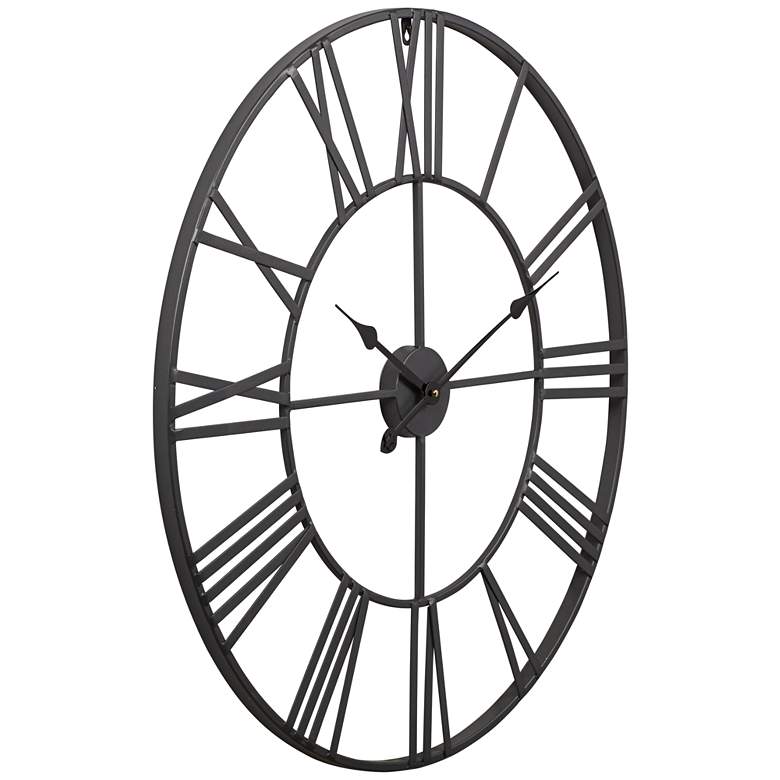 Image 4 River Parks 30 inch Wide Zia Open Metal Round Wall Clock more views