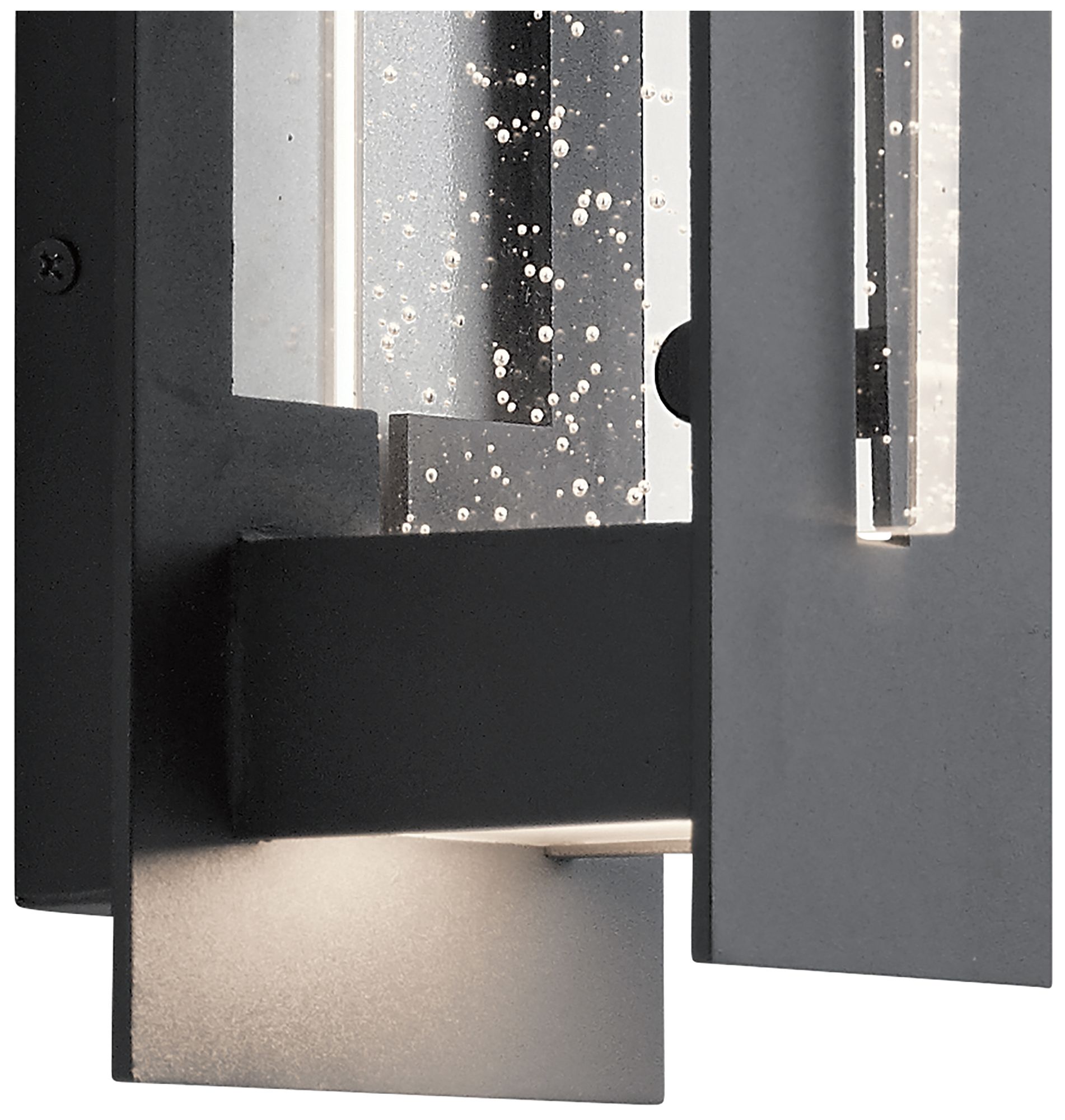 River Path 23" High Textured Black LED Outdoor Wall Light