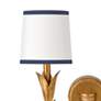 2_River Reed 14 1/4"H Antique Gold Leaf 2-Light Wall Sconce more views