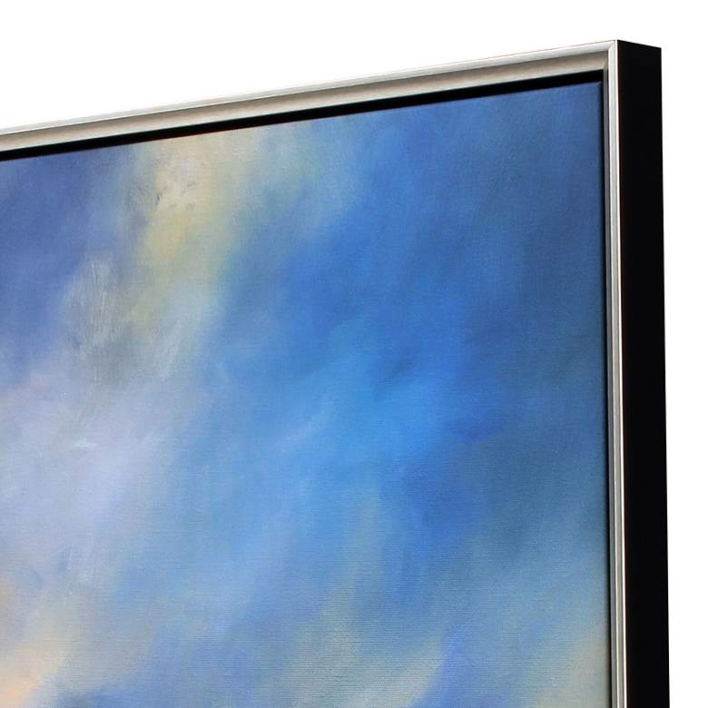 Image 4 River Shadow 41" Square Wood Framed Giclee Canvas Wall Art more views